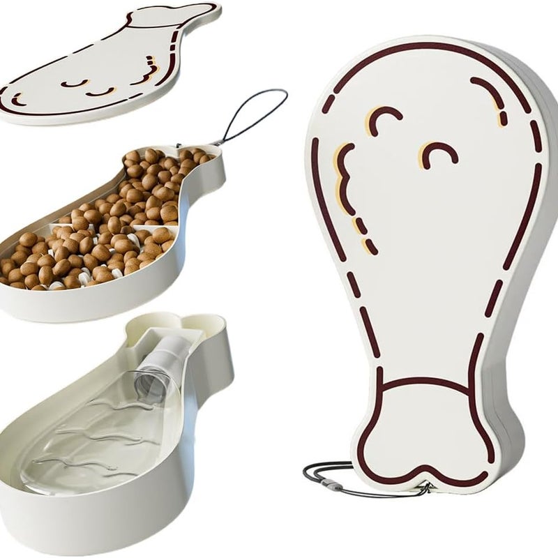 Przenośna butelka na wodę dla psa, butelka na wodę dla psa z miską dla psa, wielofunkcyjna butelka na wodę dla zwierząt