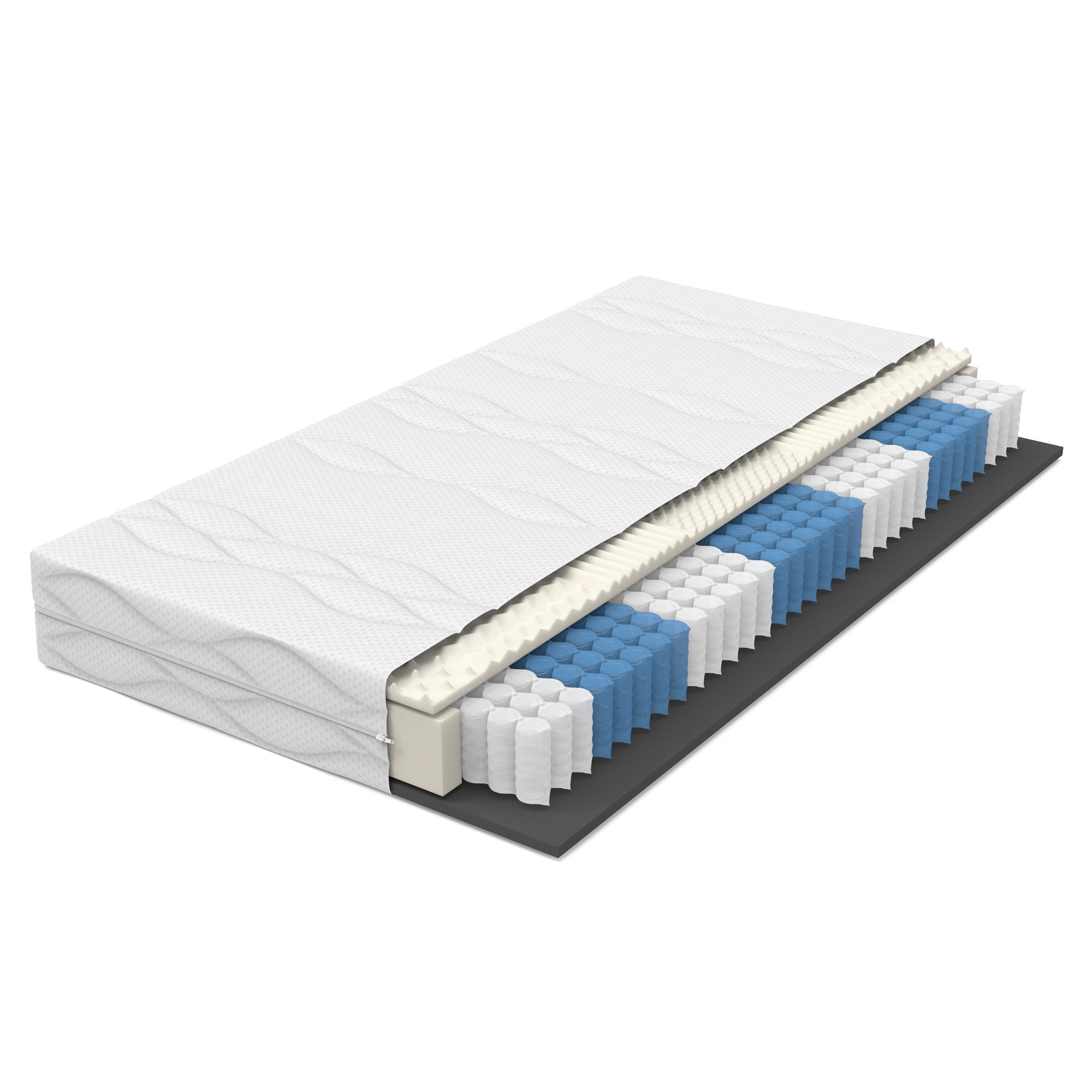 Materac 120x200 cm Materac kieszeniowy Ortho Medic twardość H3/ergonomiczny 7 stref wysokość materaca 20 cm