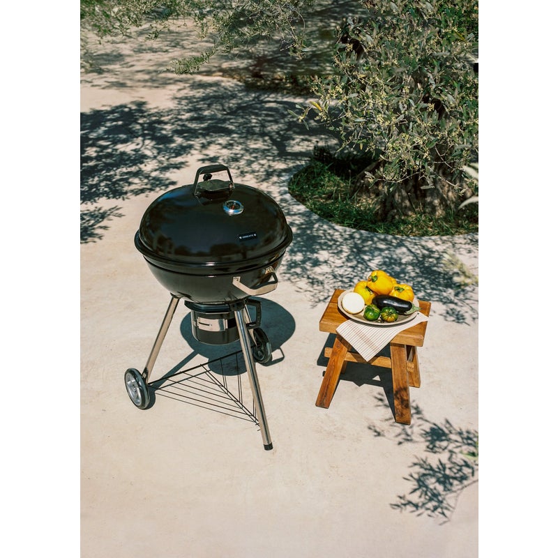 BBQ SMOKEY KETTLE - Grill wędzarniczy na węgiel drzewny z pojemnikiem na żar