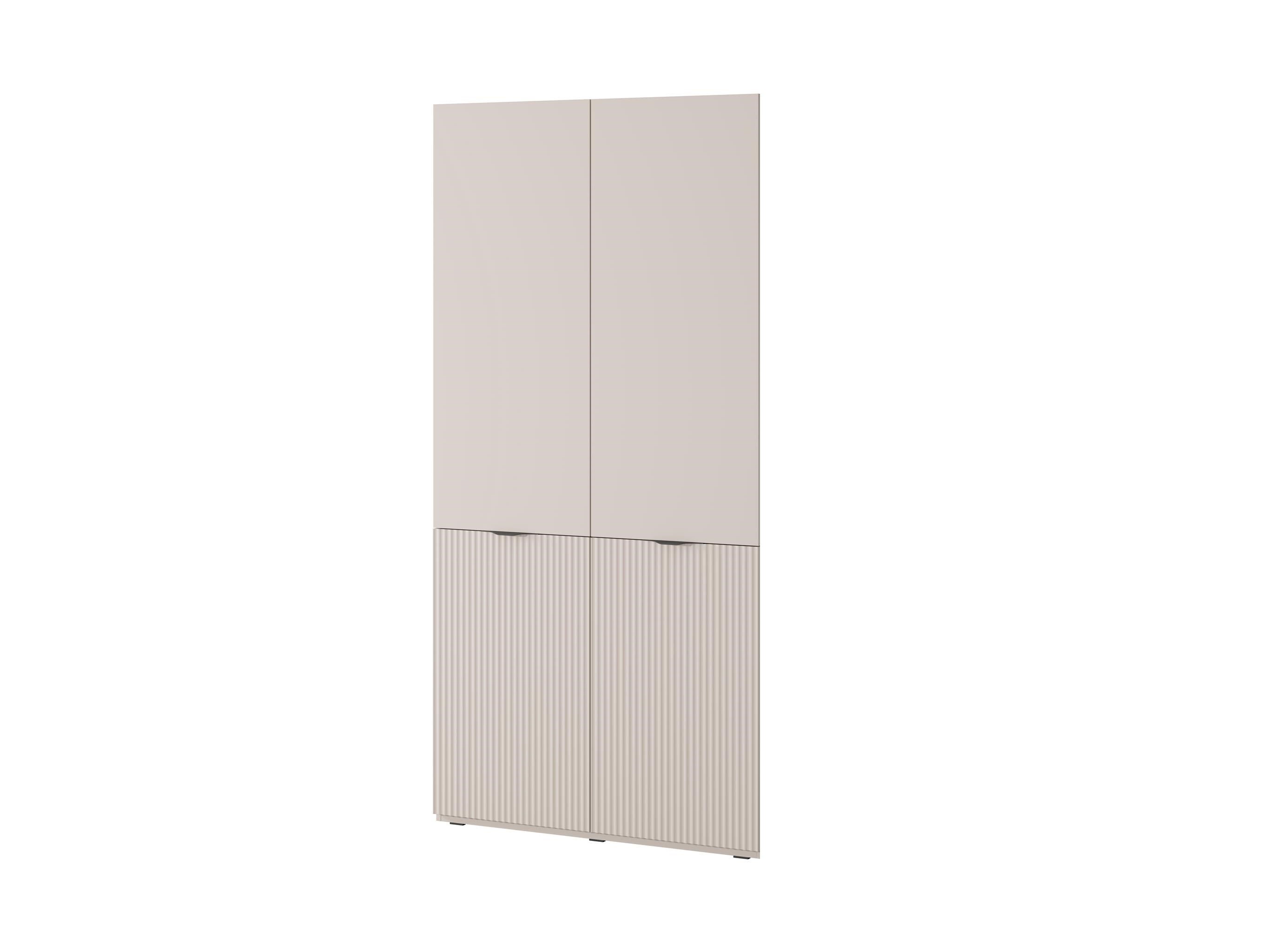 Zestaw 2 szaf modułowych SANDBOX 2X NOVA kaszmir – 12 półek, 4 drążki, elegancki design - 4