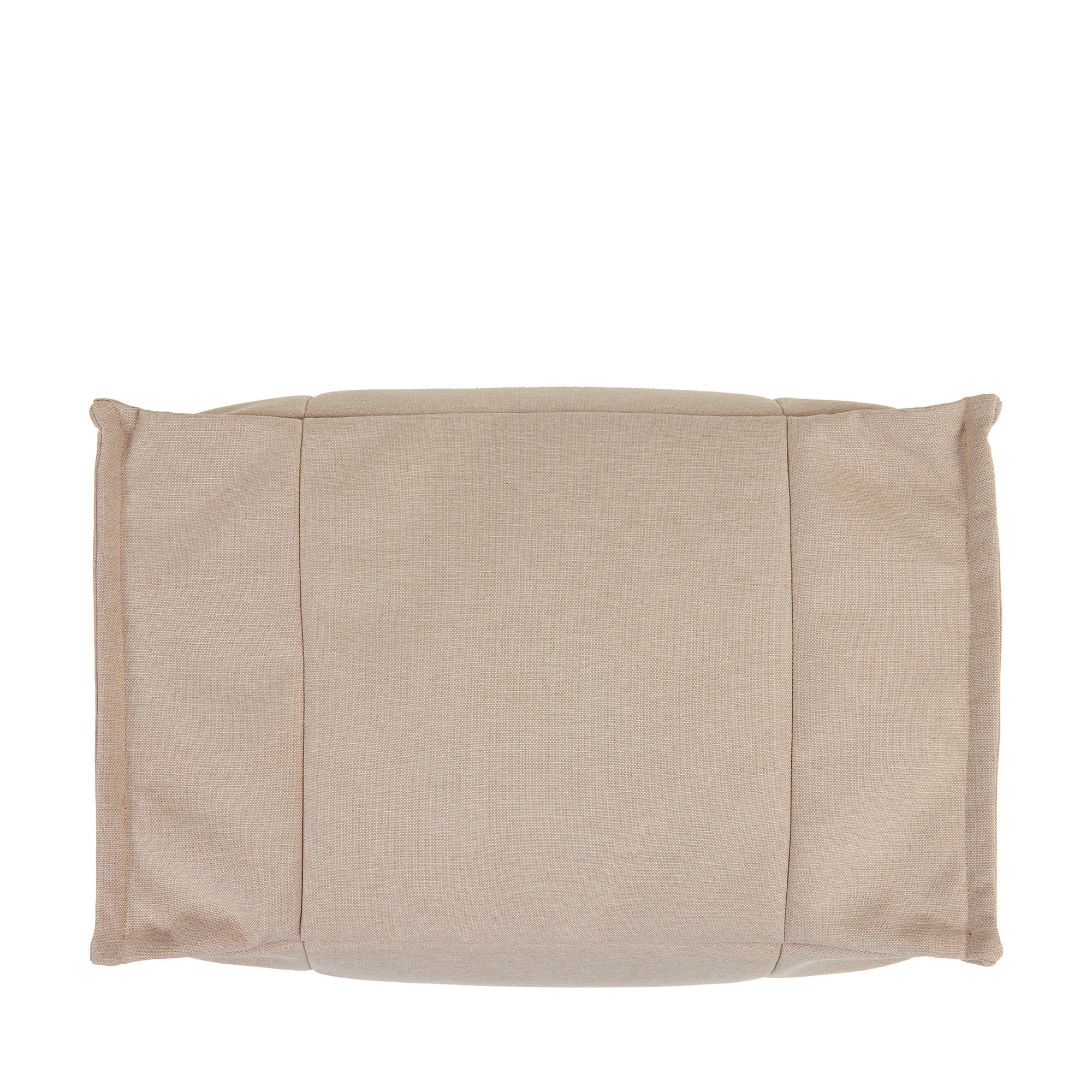 Pouf repose-pieds Icon d'extérieur en oléfine Oeko-Tex® imperméable beige, 34x45cm, Made in Allemagne - 5