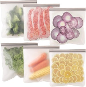 LANGING 6 Coperchi Elastici In Silicone - Universali Per Ciotole E Contenitori - Mantieni Il Cibo Fresco