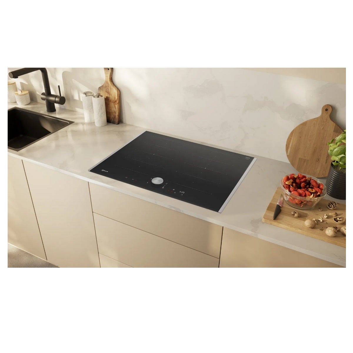 Cooktop de indução 71cm 4 queimadores 7400w preto - Neff T67TTX4L0 - 4