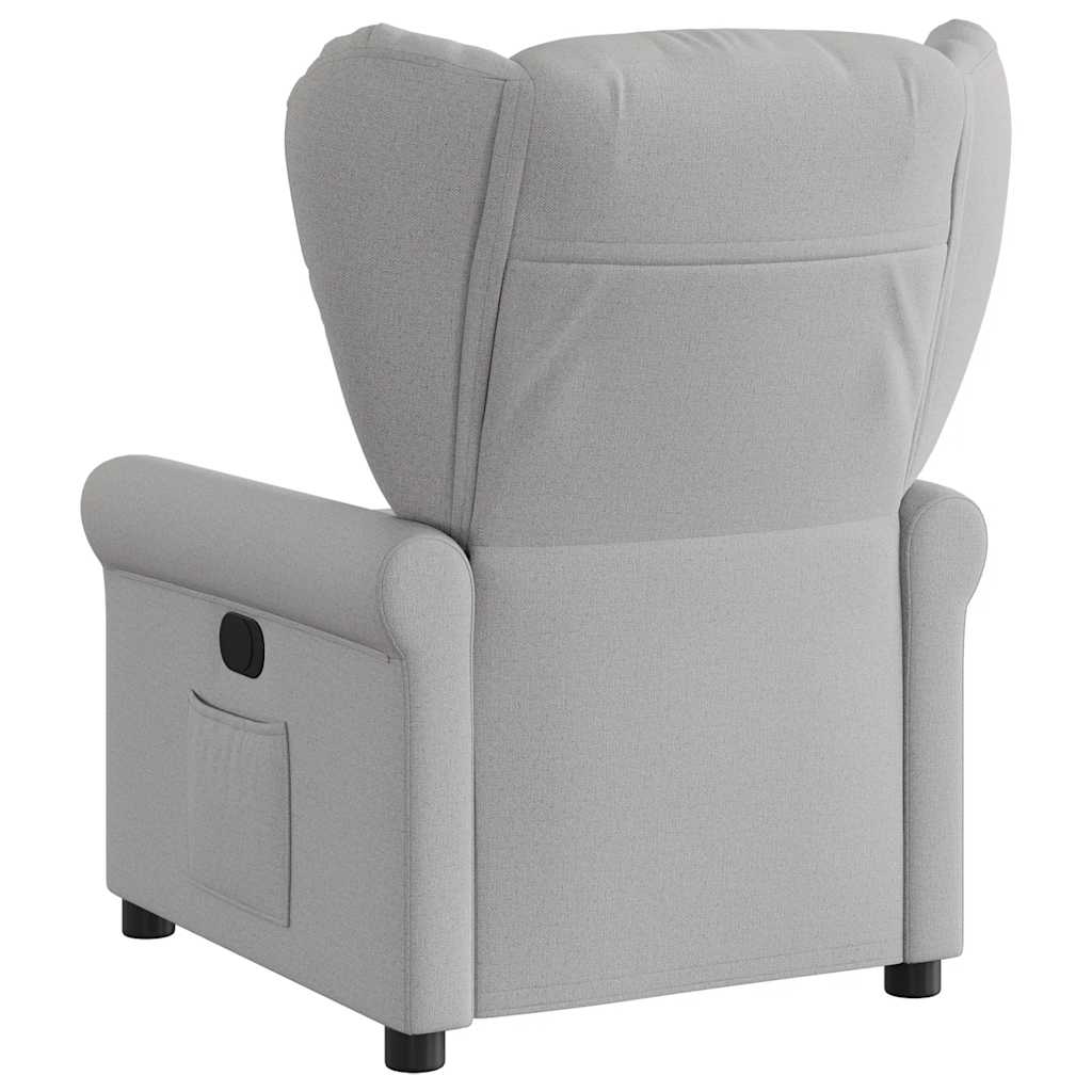 Fauteuil de télévision | Fauteuil inclinable gris nuage tissu CFW128152 - 5