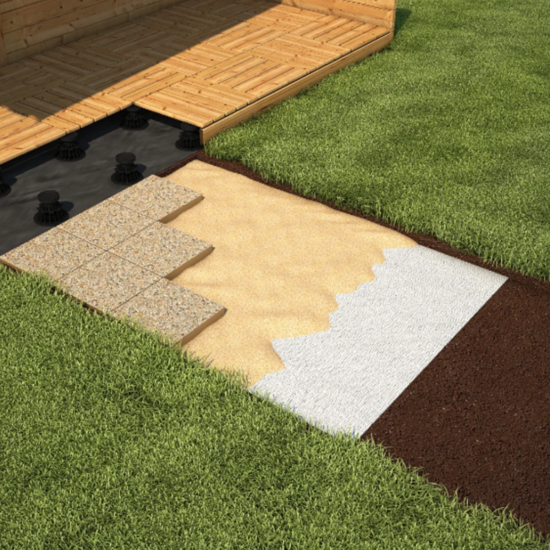 Telo ANTIRADICE tessuto non tessuto (TNT) geotessuto grammi 200/m2 drenante - m 2x10 = 20 m2 - 2