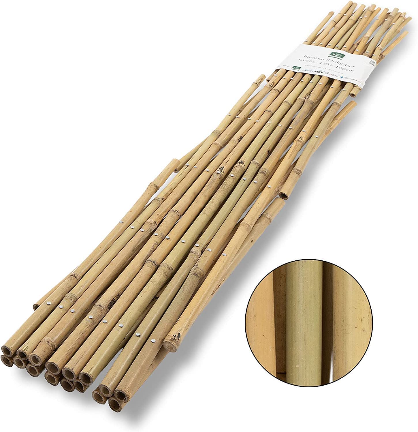 Treillis en Bambou pour Jardin, Balcon et terrasse Extensible Individuellement Résistant aux intempéries 90 x 180 cm - 5