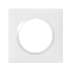 Prise Encastrée Schuko Avec Terre + Plaque Blanche Kalya - Sécurité Enfants, Bornes Automatiques, 16A 3500W