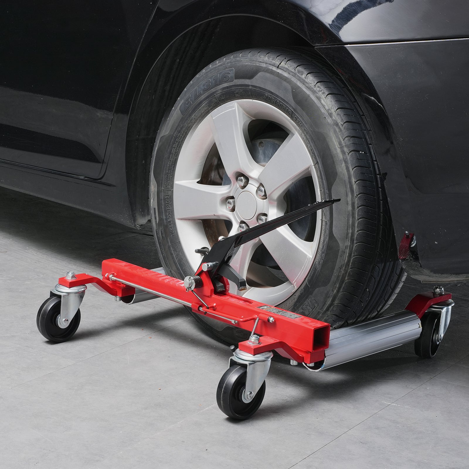 Chariot Manutention Voiture 680 kg,VEVOR Déplace Voiture à Cliquet,Roues Pivotantes à 360°,Aide à la Manœuvre pour Véhicule,Remorque,Réparation - 8