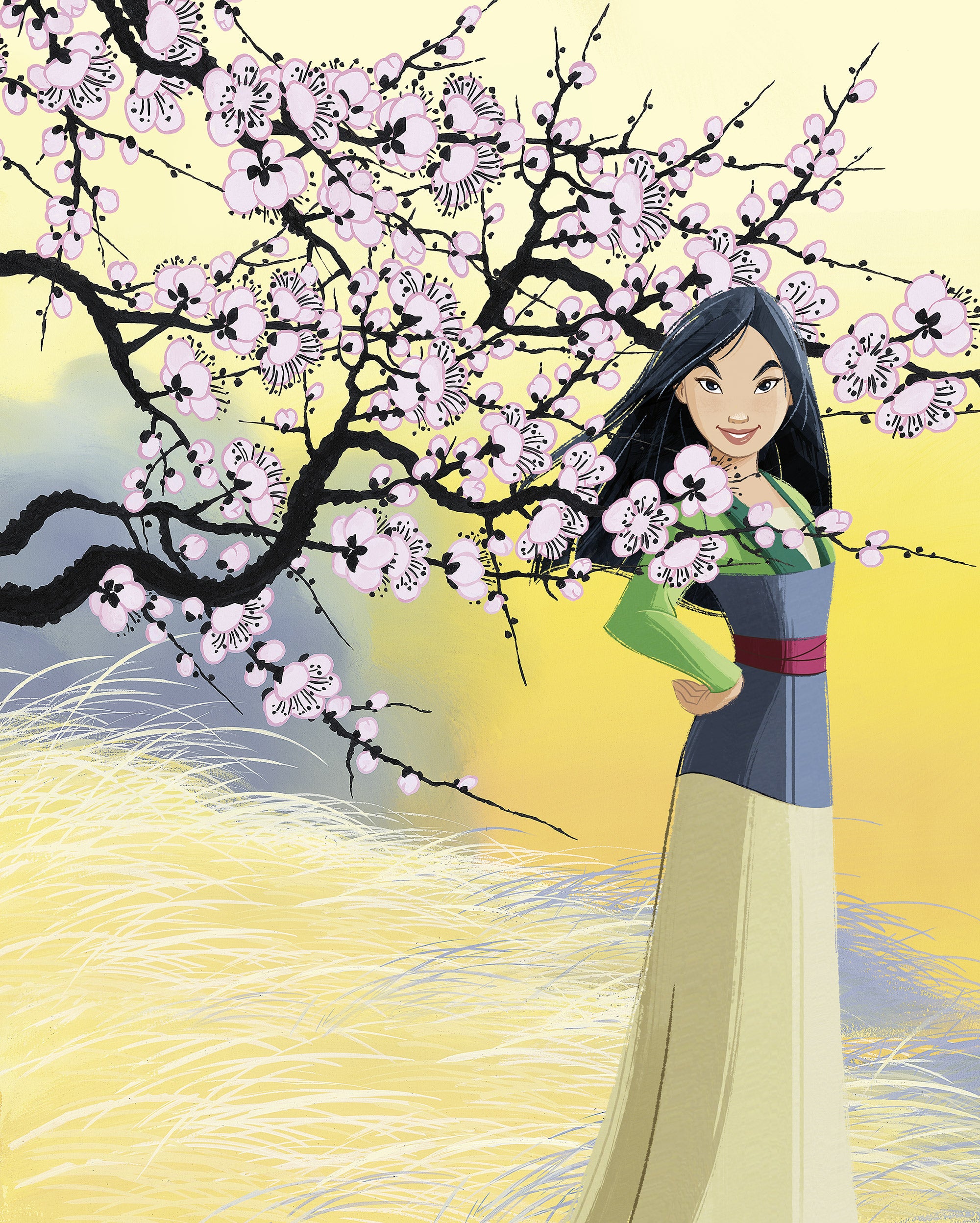 Fototapeta odważny Mulan w wielu kolorach - 200 x 250 cm - KOMAR