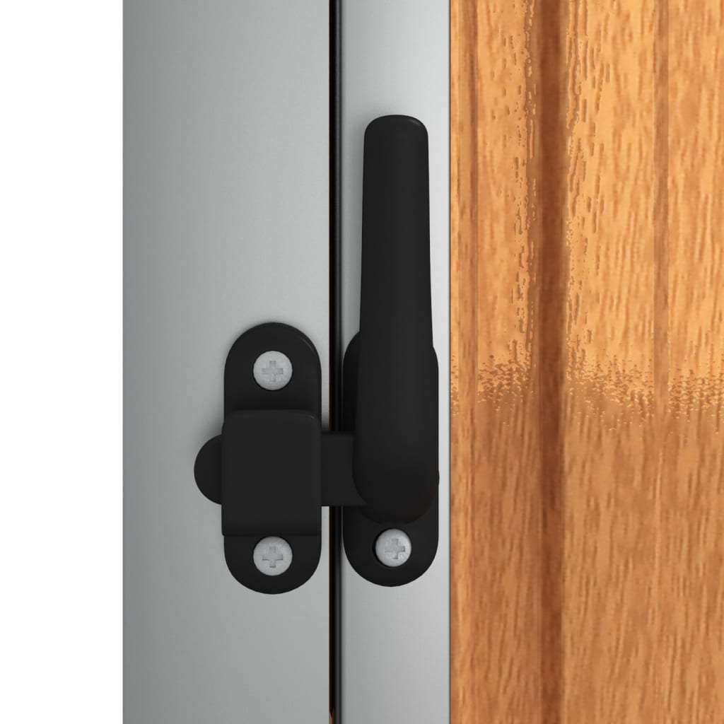 Maison Exclusive - Capanno per Attrezzi Marrone 88x89x161 cm in Acciaio Zincato - 6