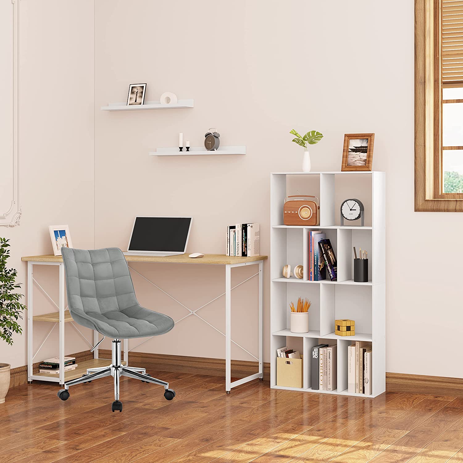 Bibliothèque pour Bureau Blanc H. 120 x l. 60 x P. 20 cm - 2