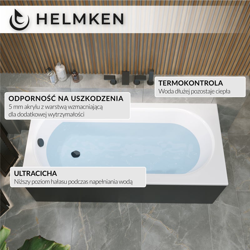 Wanna akrylowa Helmken Tressa 150 x 75 / 23097001