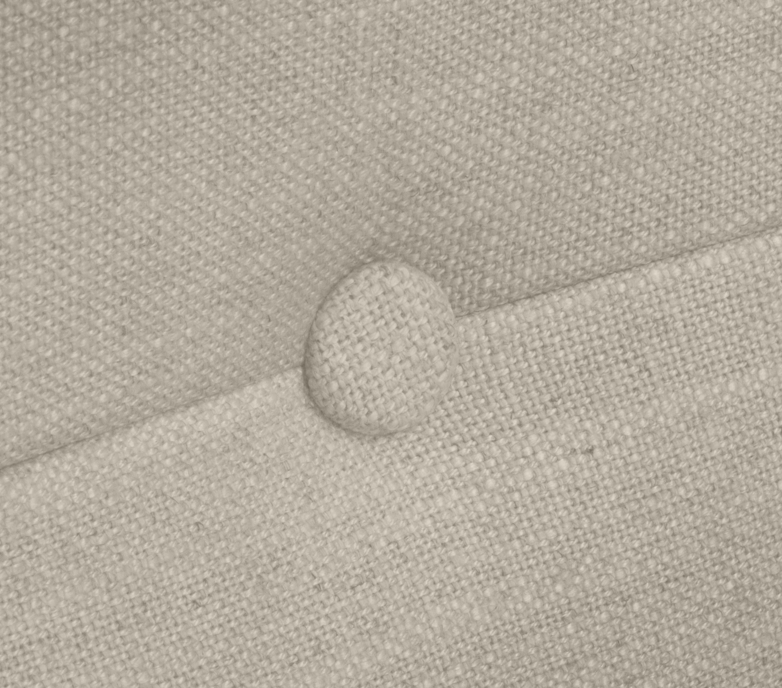 DHOME Cabecero de Lino Natural con Botones 90x50cm Camas 80/90 - Beige - 4
