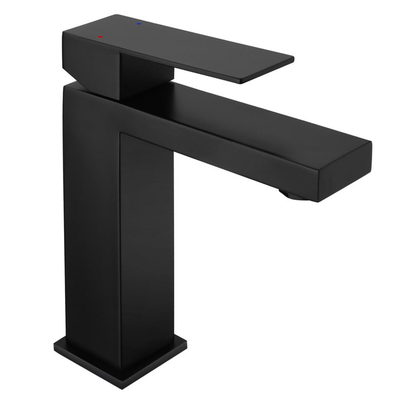 Czarny kran zlewozmywakowy, matowy czarny kran zlewozmywakowy, jednouchwytowy kran zlewozmywakowy, czarny kran łazienkowy