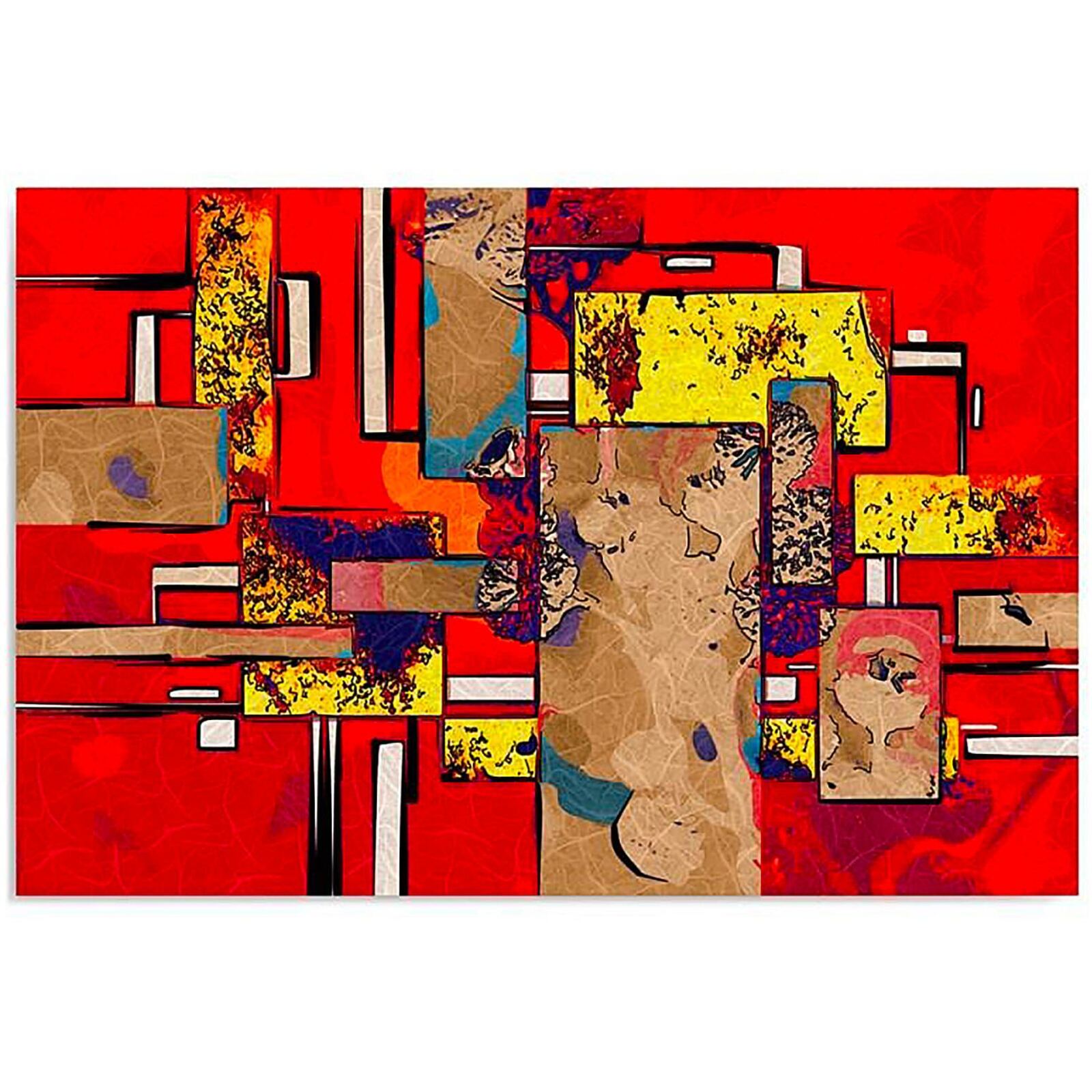 Tableau bois subconscient 50 x 40 cm leroy merlin