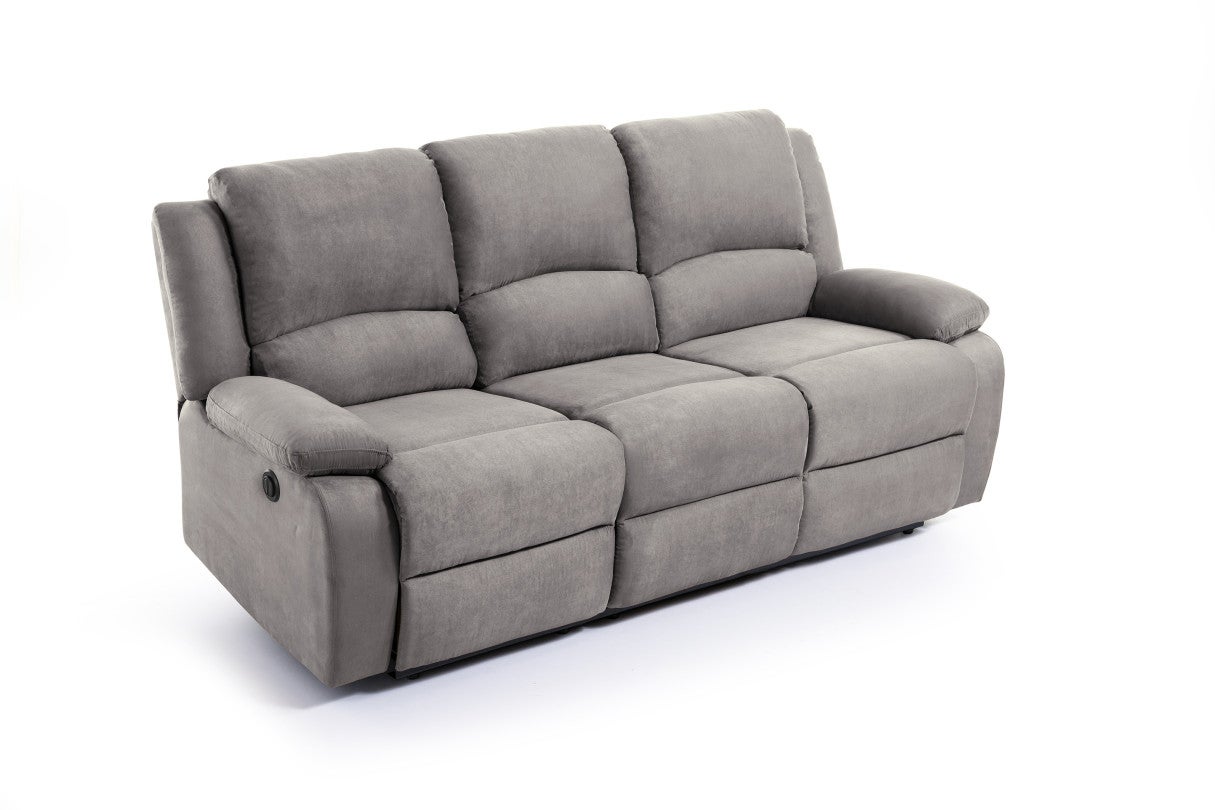 Loungitude - RELAXXO - Canapé de Relaxation électrique 3 places Microfibre LEO - 5