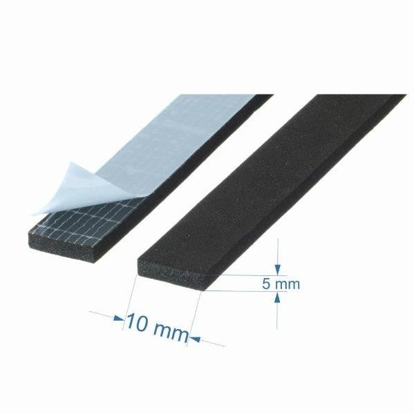 Guarnizione Adesiva Tre Emme 5x15 Mm - Nero, EPDM, Per Isolamento E Tenuta - Foto 7
