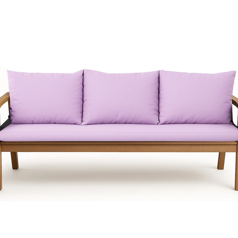 Poduszka ogrodowa na ławkę 150x50x50cm poduszka na meble ogrodowe fioletowa, poduszka na balkon taras, poducha ogrodowa na huśtawkę