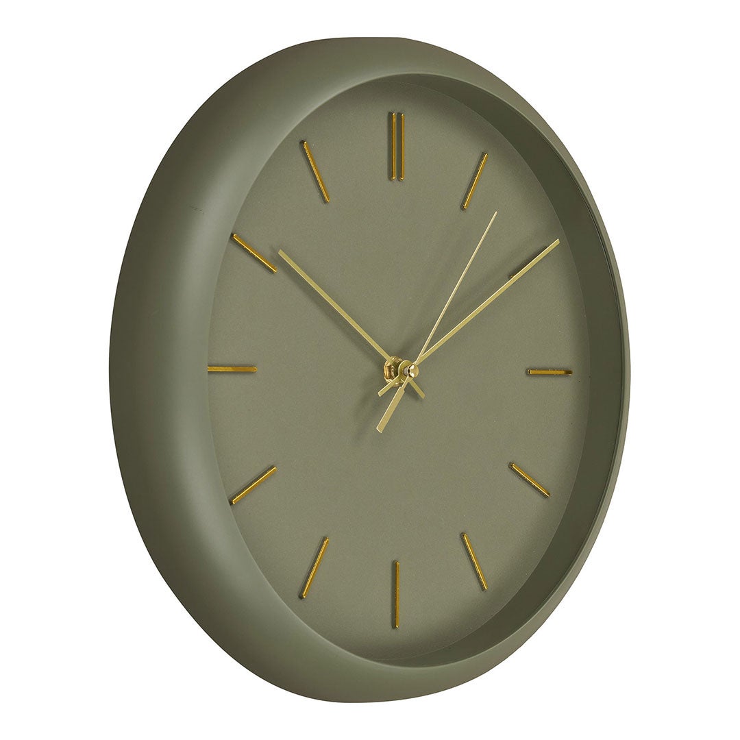 Rossano horloge murale silencieuse Ø30cm verte. - 2