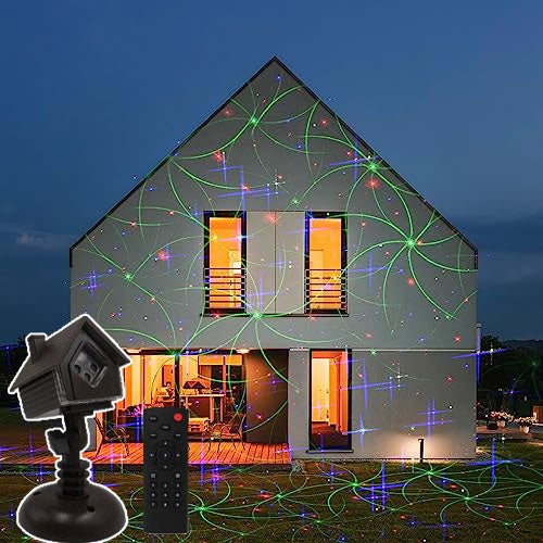 Dxstring Projecteur Noel Exterieur éTanche IP65, 12 Motifs &3 Modes