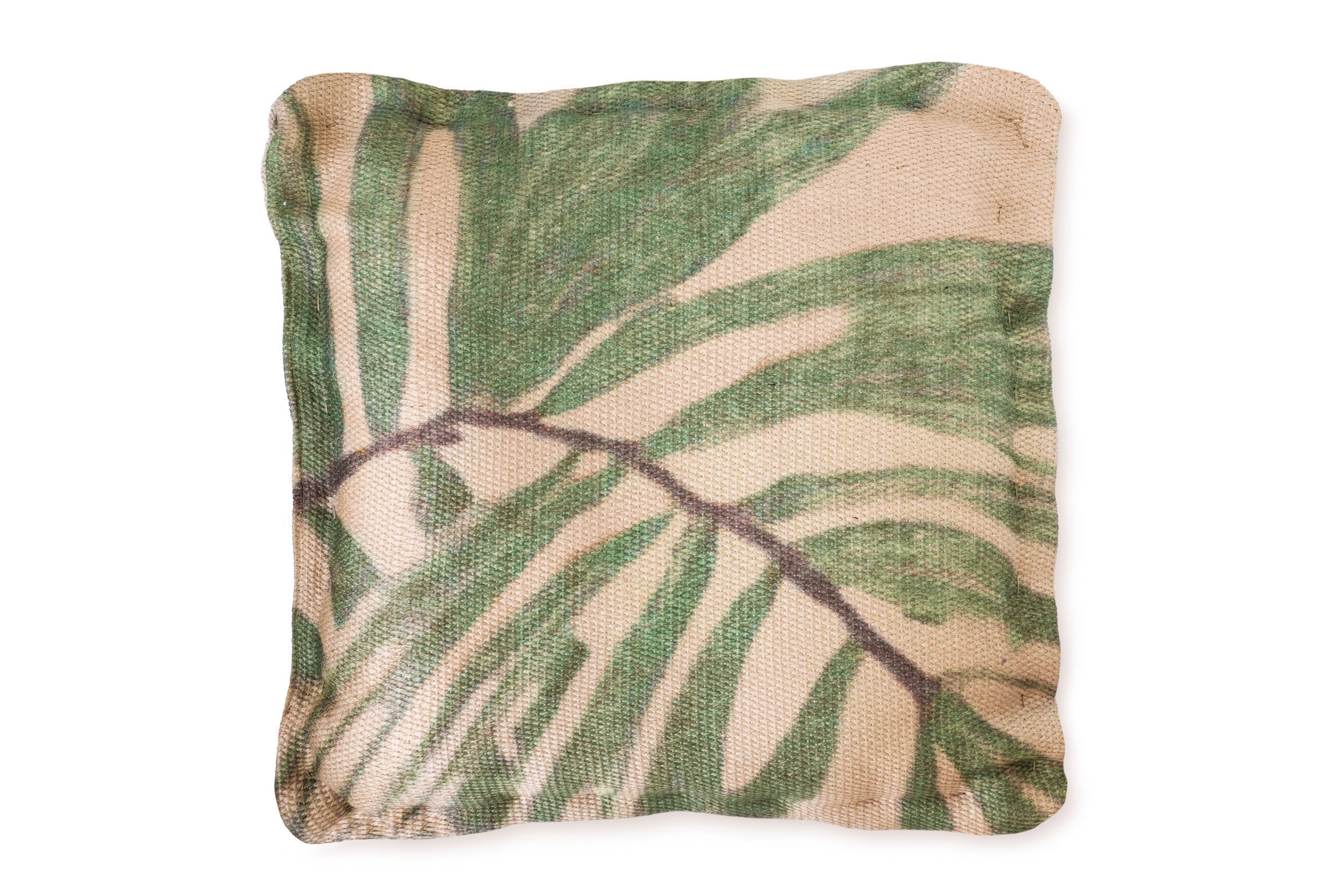 Poduszka dekoracyjna Hojas 60x60 cm – duża poduszka w stylu boho z roślinnym wzorem