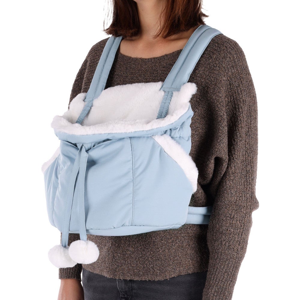 Sac de transport avant Cuddi Bleu pour petit chien max 4 kg | Leroy Merlin