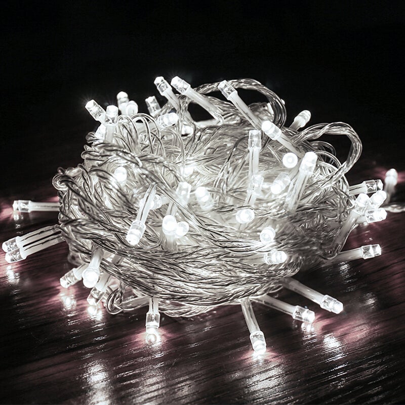 Guirlande LED étanche Sur Corde, 9m, Blanc, Pour Décoration Extérieure Camion Ou Stand