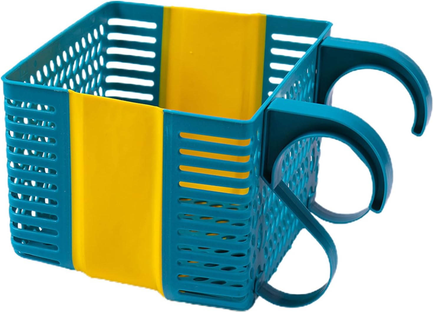 Koszyk do przechowywania przy basenie – rozszerzalny organizer, pogrubiony uchwyt na akcesoria | Pojemnik na kubki do użytku na zewnątrz, wielofunkcyj