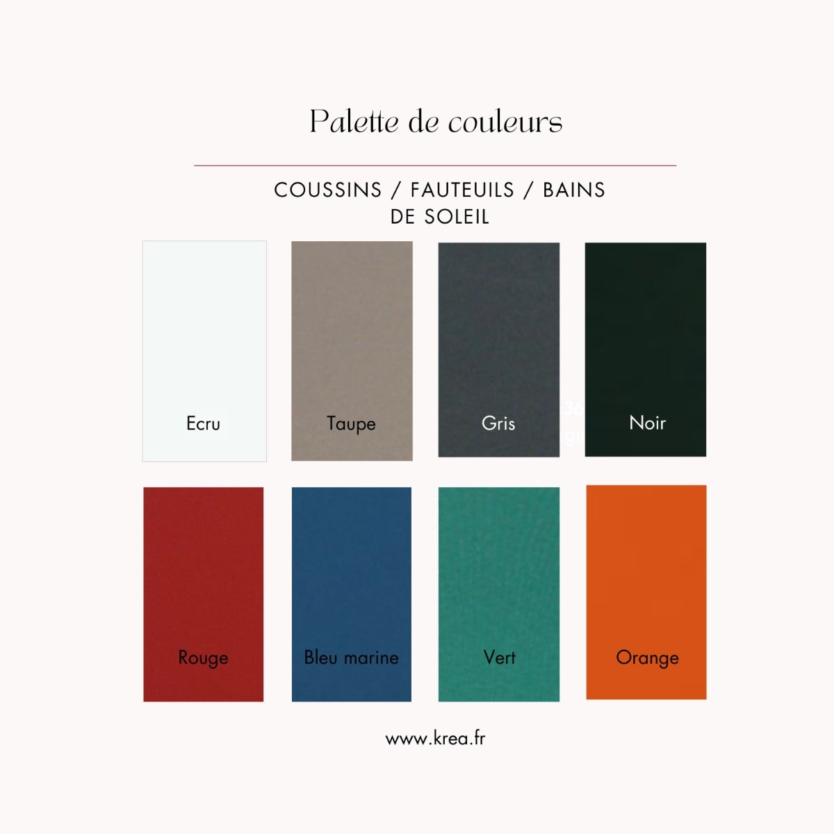 Coussin crème pour chaises et fauteuils pliants - 6