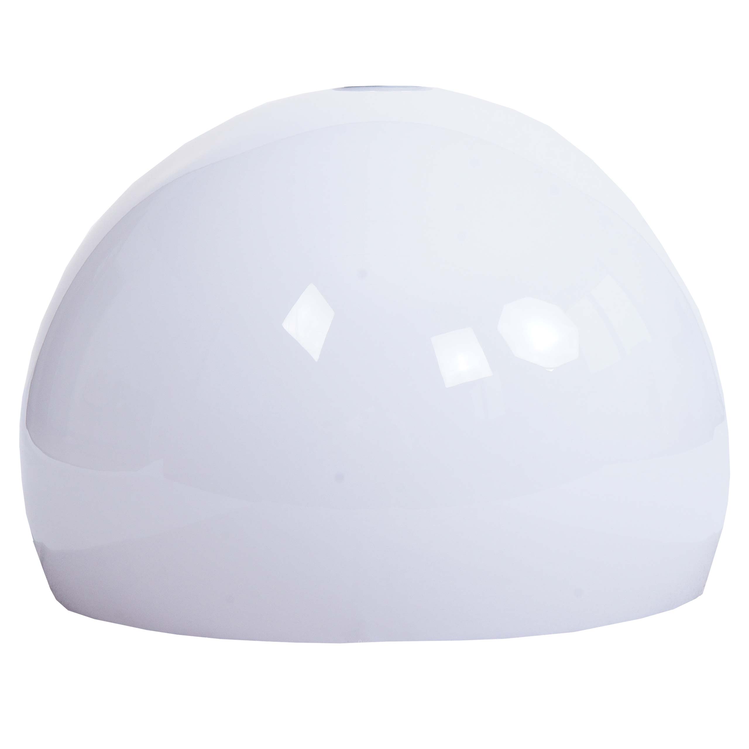 Klosz HWC-M34 do lamp łukowych i wiszących, wymienny klosz, Ø 40 cm, tworzywo sztuczne ~ biały