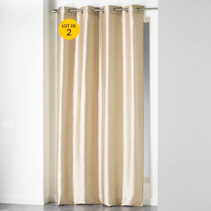 Lot De 2 Rideaux Croisés – 105 X 59 Cm, Polyester Transparent, Cuisine