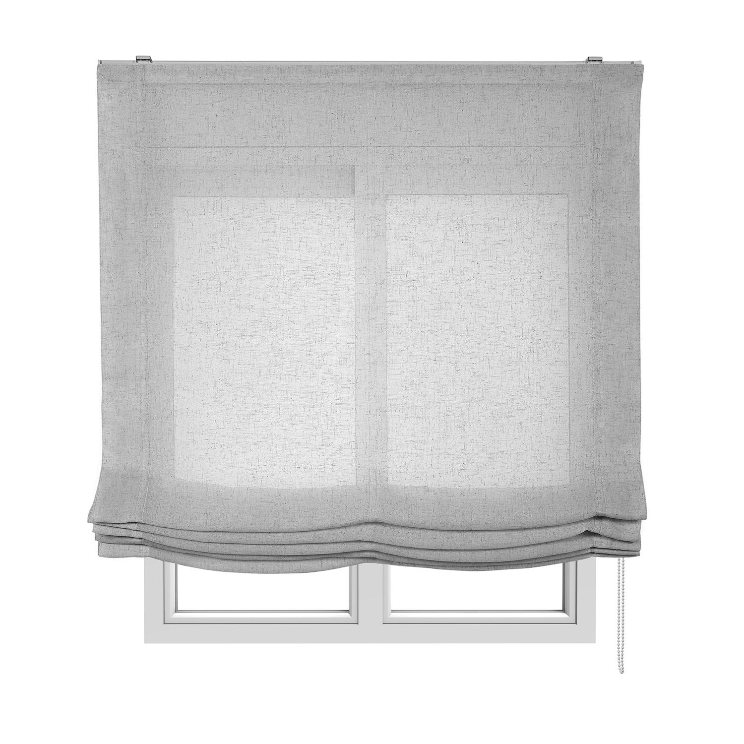 Estores plegables estor paqueto sin varillas para ventanas con cadeneta gris 120x250 cm