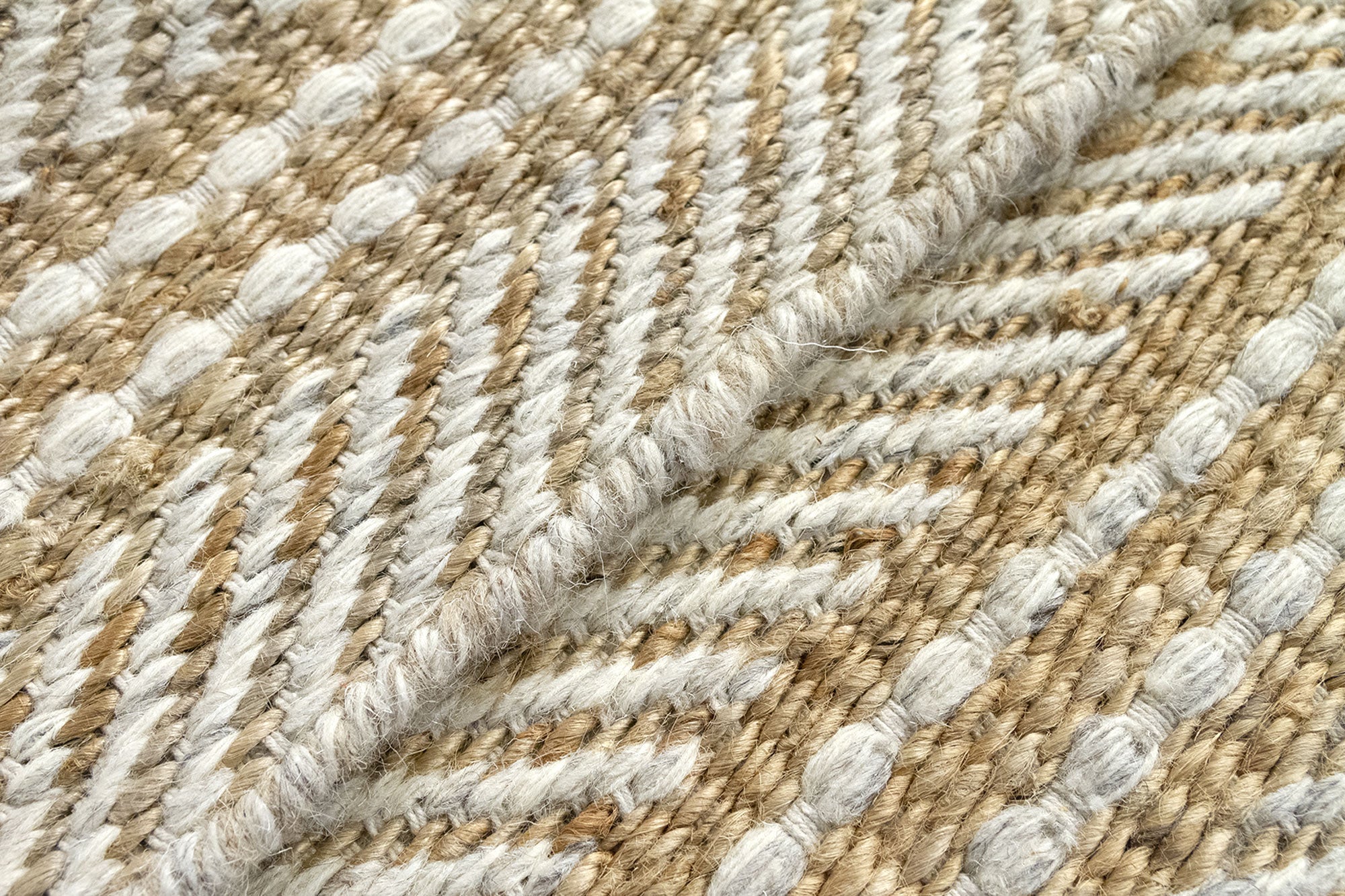 Hamid - Pack de petits tapis 60x40cm en jute et laine OLIVIA BLANCO - 8