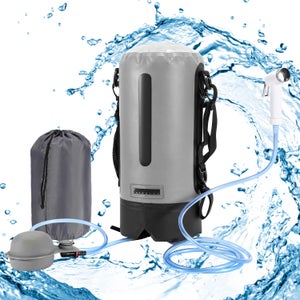 Douche de camping électrique KEENSO - 4800MAH - Blanc - ABS - 10W - 5V