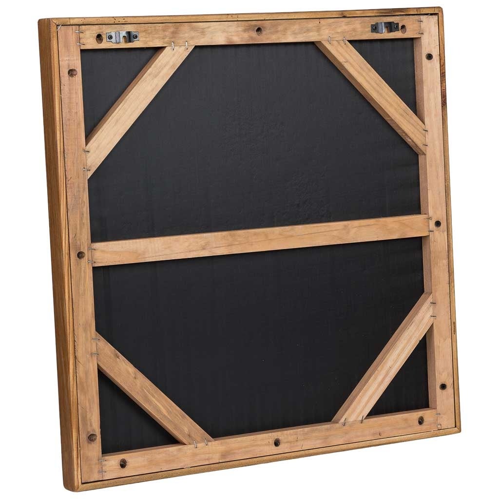 Tableau artisanal en bois recyclé en relief 62 x 4 x 62h cm | Leroy Merlin