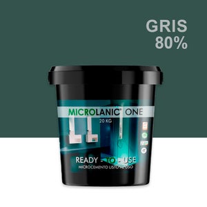 Microcemento Microlanic One Sottile 20KG - Per Pavimenti E Pareti, Colore Bianco Naturale, Grana Fine