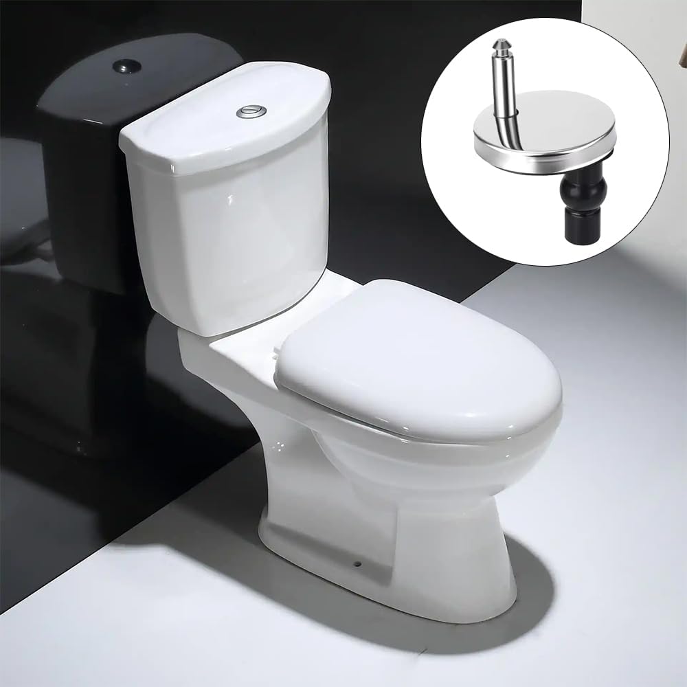 2 PCS de Fixation Abattant WC Clipsable Charnière Rapide avec Vis Caoutchouc Antidérapant - Compatible Lunette Toilettes/Cuvette WC Chute Amortie + Dé - 4