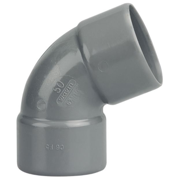 Coude PVC Wavin 67 30 Ø50 WAVIN - 3