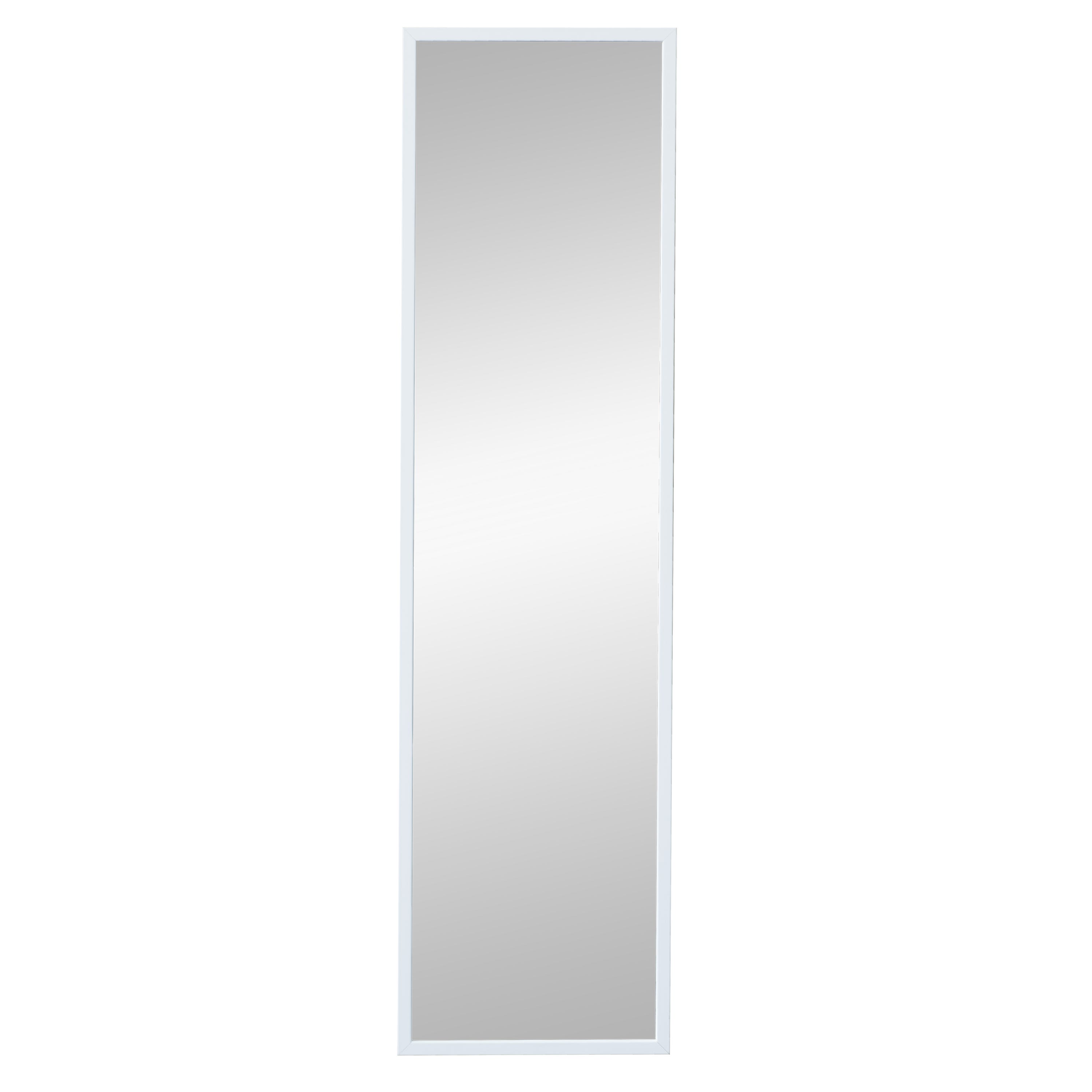 Lustro prostokątne mdf białe Milo, szer. 32 x wys. 122 cm