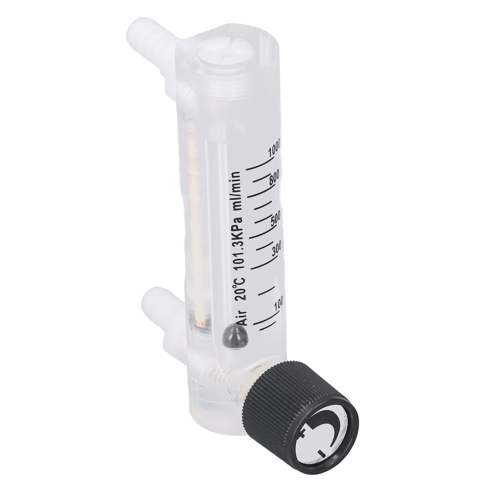 Medidor De Flujo De Gas Ajustable 10-1000 Ml/min, Para Aire, Oxígeno - Panel Claro, Material Acrílico, Uso En Concentradores De Oxígeno