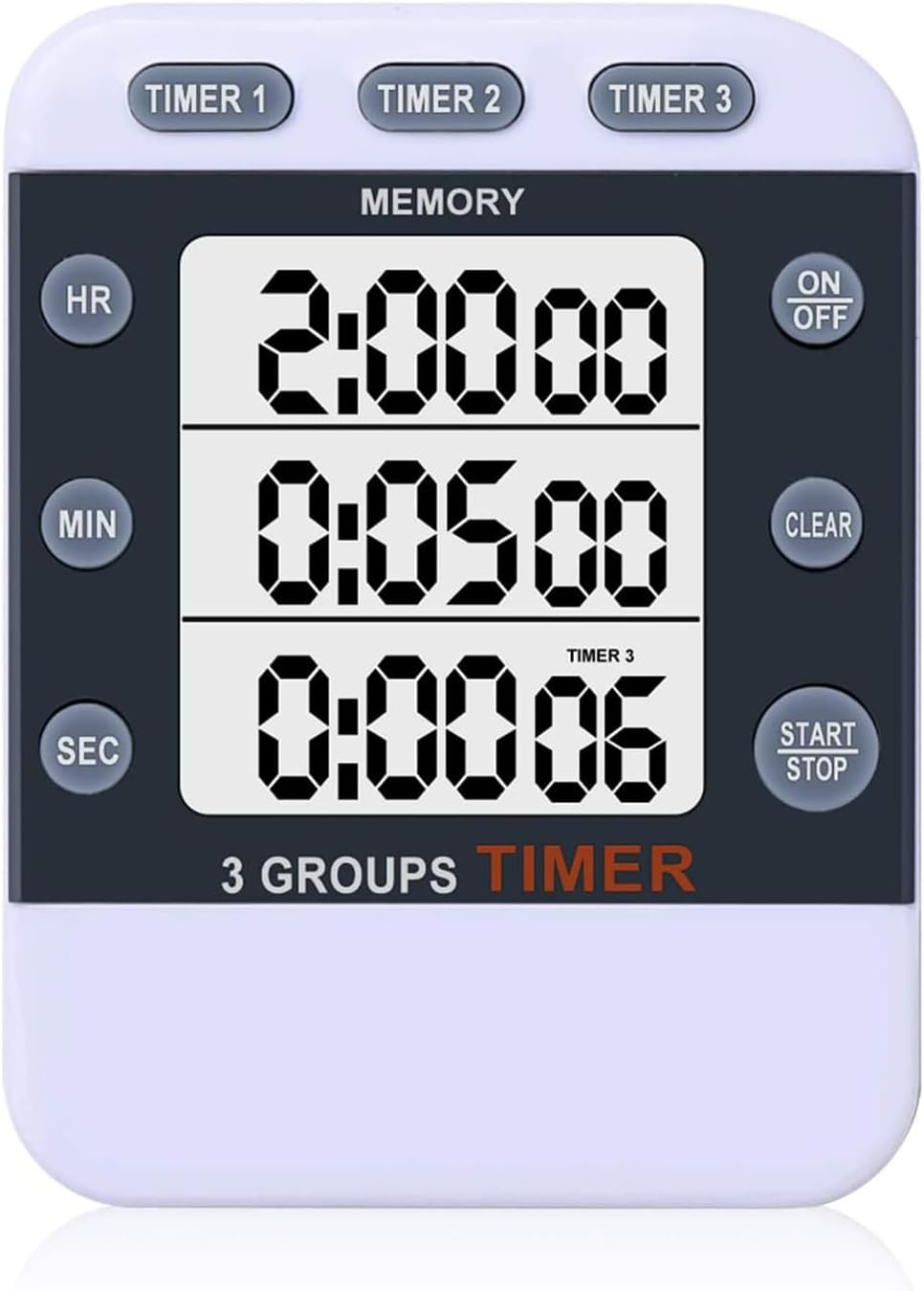 Minuteur De Cuisine Professionnel 6 Canaux En Acier Inoxydable - Écran LED, Programmable, Pour Restaurant, Food Truck, Boulangerie - 2