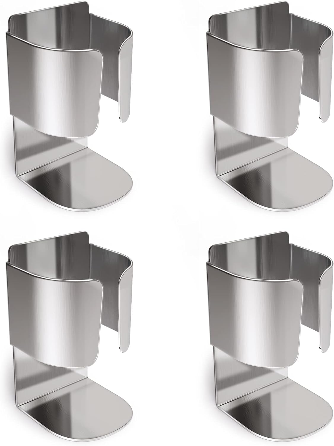 4-częściowy elektryczny uchwyt na szczoteczkę do zębów, wielofunkcyjny samoprzylepny pojemnik na pastę do zębów ze stali nierdzewnej