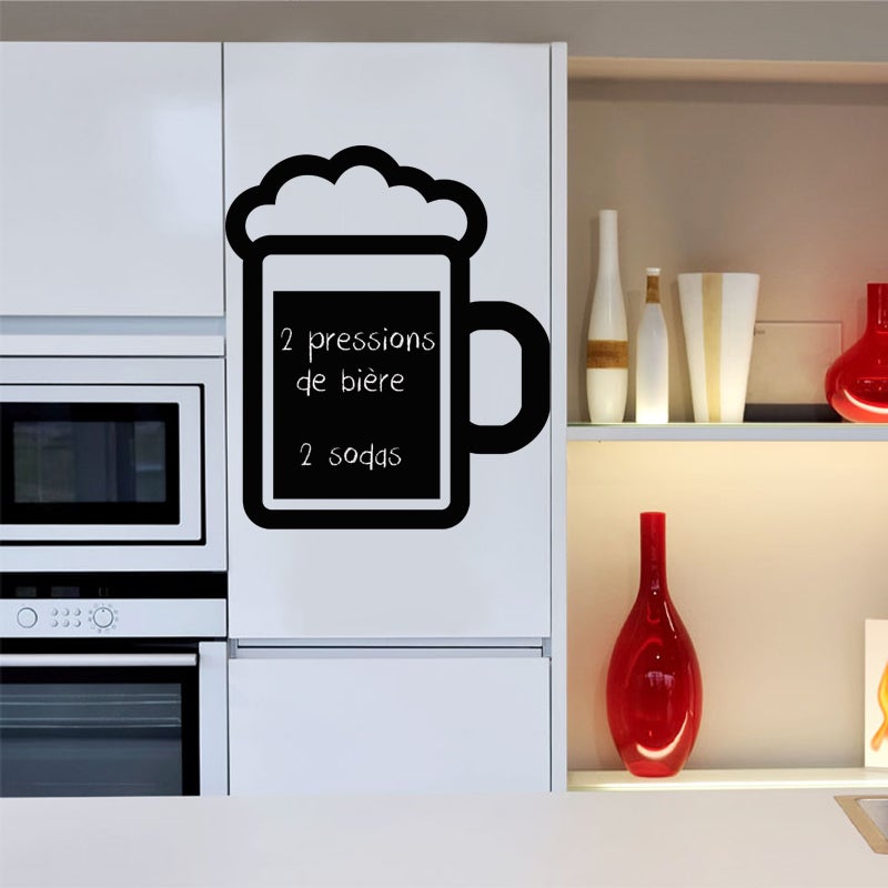 Adesivo ardesia Gomma piuma della birra - Sticker adesivo - adesivi murali - 95x80cm - 3