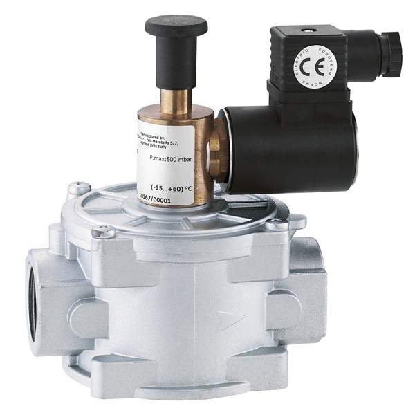 Electrovanne gaz normalement ouverte à réarmement manuel Caleffi 8390 - 230V - 1