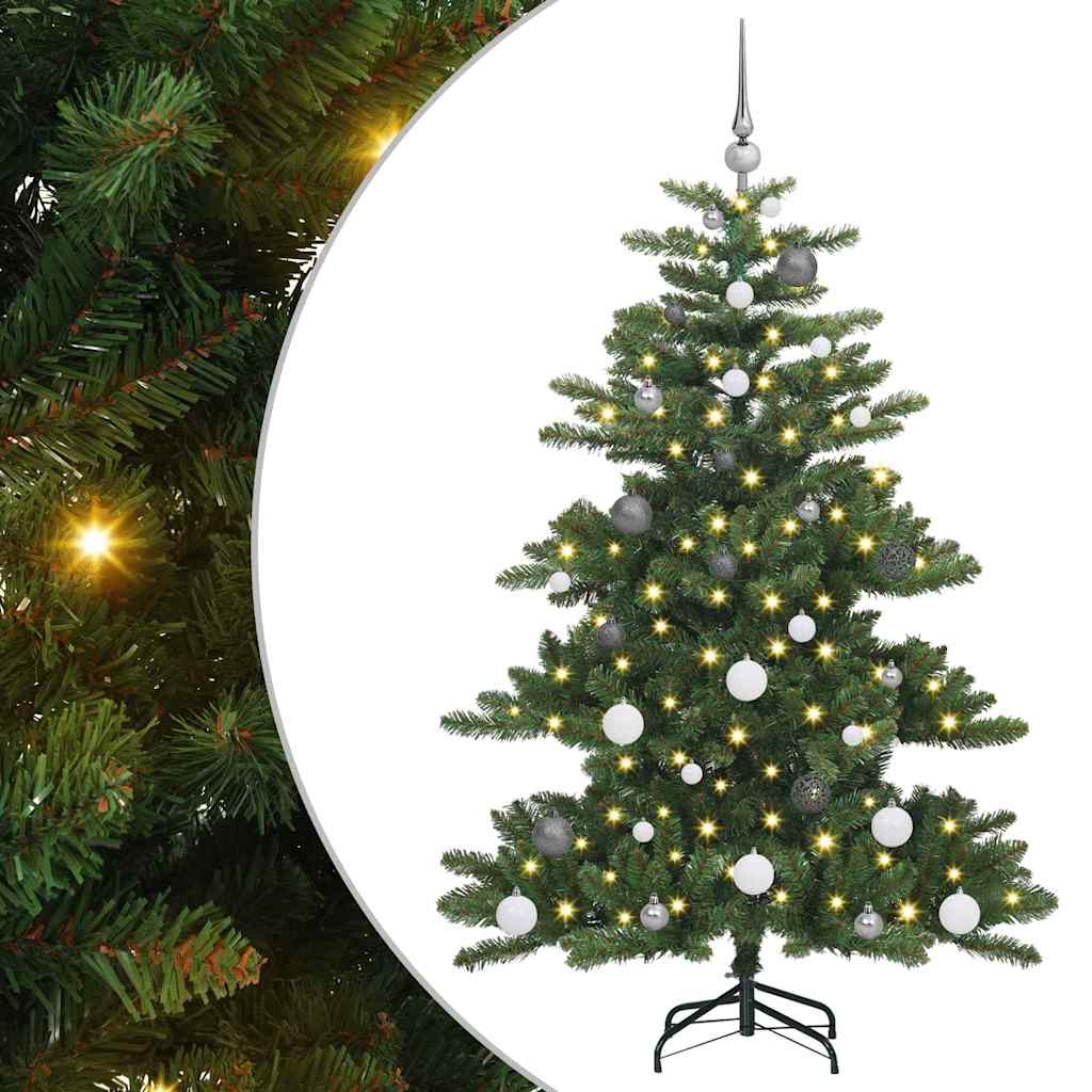 Sztuczna choinka z zawiasami z 150 diodami LED 150 cm PVC
