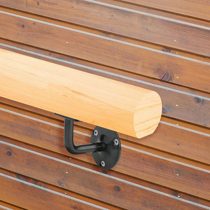 Kit main courante sapin avec supports de fixation 2m, KORDO - 2