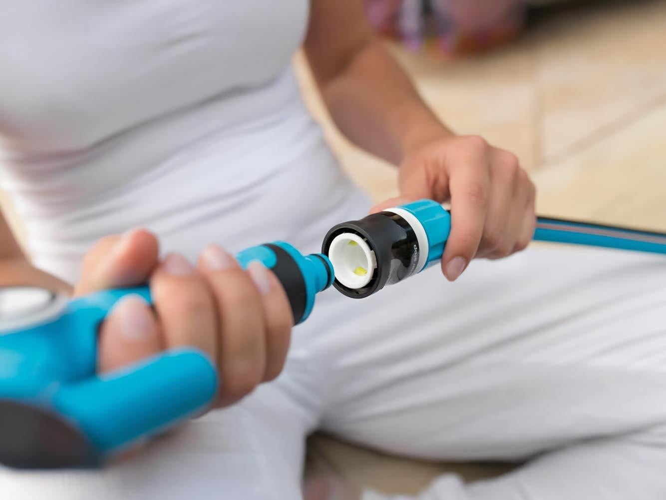 Cellfast, raccord rapide pour tuyau, avec arrêt d'eau, ergo, 1/2