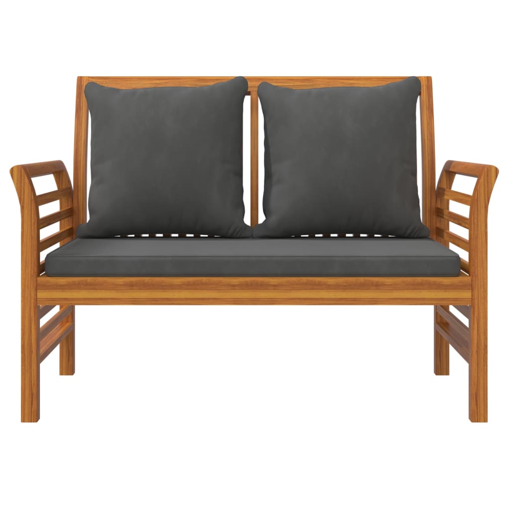Salon bas de jardin en bois Marron 2 personnes - 5