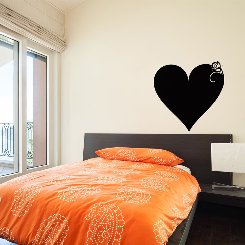 Adesivo ardesia Disegno del cuore classico - Sticker adesivo - adesivi murali - 30x30cm - 3