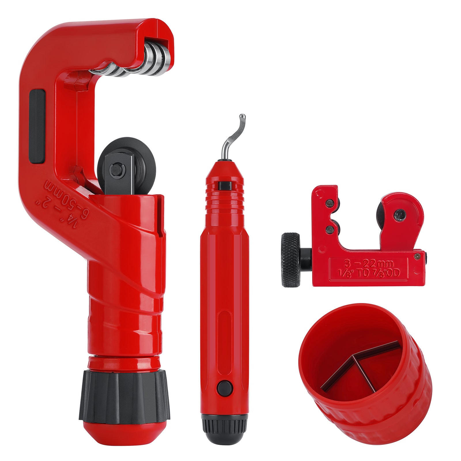Outil De Coupe Et Ébavurage Multicouche - Coupe-Tube Jusqu'à 42mm + Calibreur Pour 16/20/25mm - Idéal Plomberie